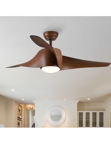 Oaks Aura 52in. Integrated LED 6-Speed Reversible Ceiling Fan With Light 3 ABS Blade Remote Included Ceiling Fan for Living Room