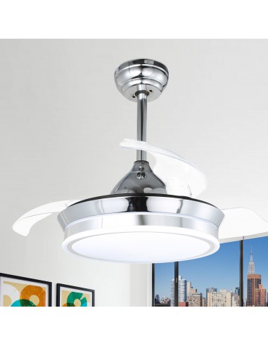 Oaks Aura Retractable 36'' Ceiling Fan with LED Lights