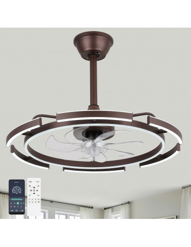 Oaks Aura DIY Shape Adjustable Ceiling Fan with Lights Remote&APP Control 3-Color Changing 6-Speed