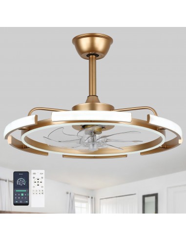 Oaks Aura DIY Shape Adjustable Ceiling Fan with Lights Remote&APP Control 3-Color Changing 6-Speed