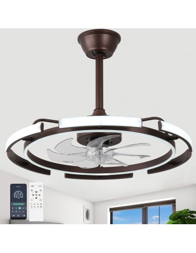 Oaks Aura DIY Shape Adjustable Ceiling Fan with Lights Remote&APP Control 3-Color Changing 6-Speed