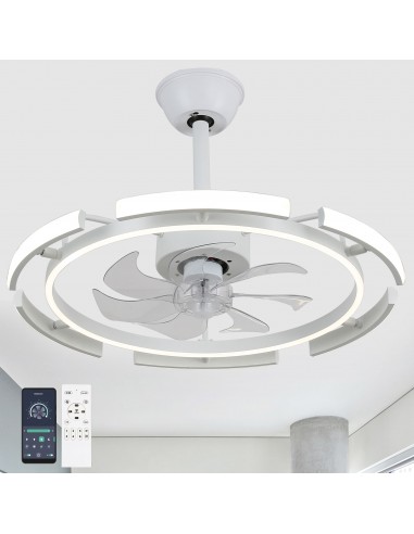 Oaks Aura DIY Shape Adjustable Ceiling Fan with Lights Remote&APP Control 3-Color Changing 6-Speed