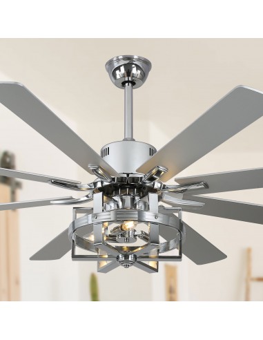 Oaks Aura 65" 8-Blade Reversible Ceiling Fan with Lights and Remote Control, 6-Speed, Timer Setting Quiet DC Motor