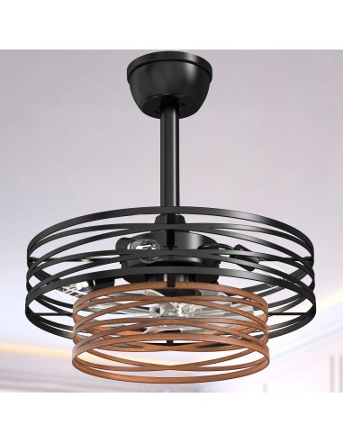 Oaks Aura 20” Modern Ceiling Fan with Lights and Remote Control, 6-Speed Adjustable Height and Timer