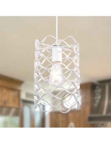 Oaks Aura 1-Light Kitchen Island Pendant with Metal Accents