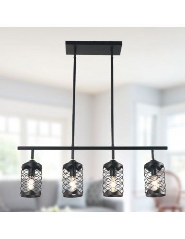 Oaks Aura 4-Light Kitchen Island Linear Pendant