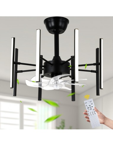 Oaks Aura 21" 7-Blade DIY Shape Ceiling Fan with Lights Remote and APP Control, 6-Speed, Timer