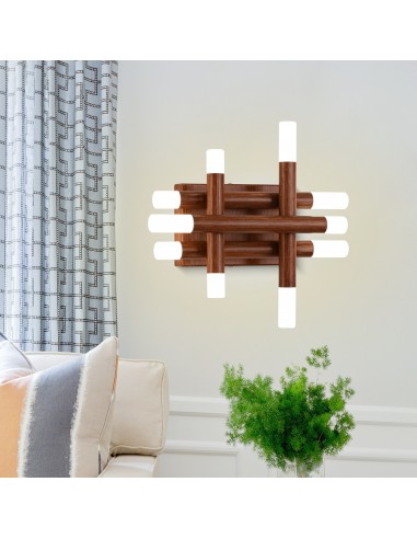 Oaks aura 13” Dimmable Wall Sconce with LED Lights and Remote Control, 3-Color for Bedroom, Living Room, Hallway, and More