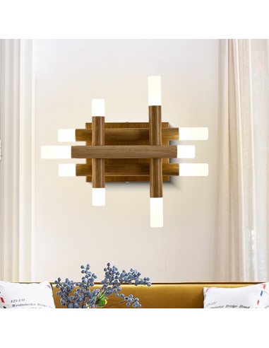 Oaks aura 13” Dimmable Wall Sconce with LED Lights and Remote Control, 3-Color for Bedroom, Living Room, Hallway, and More